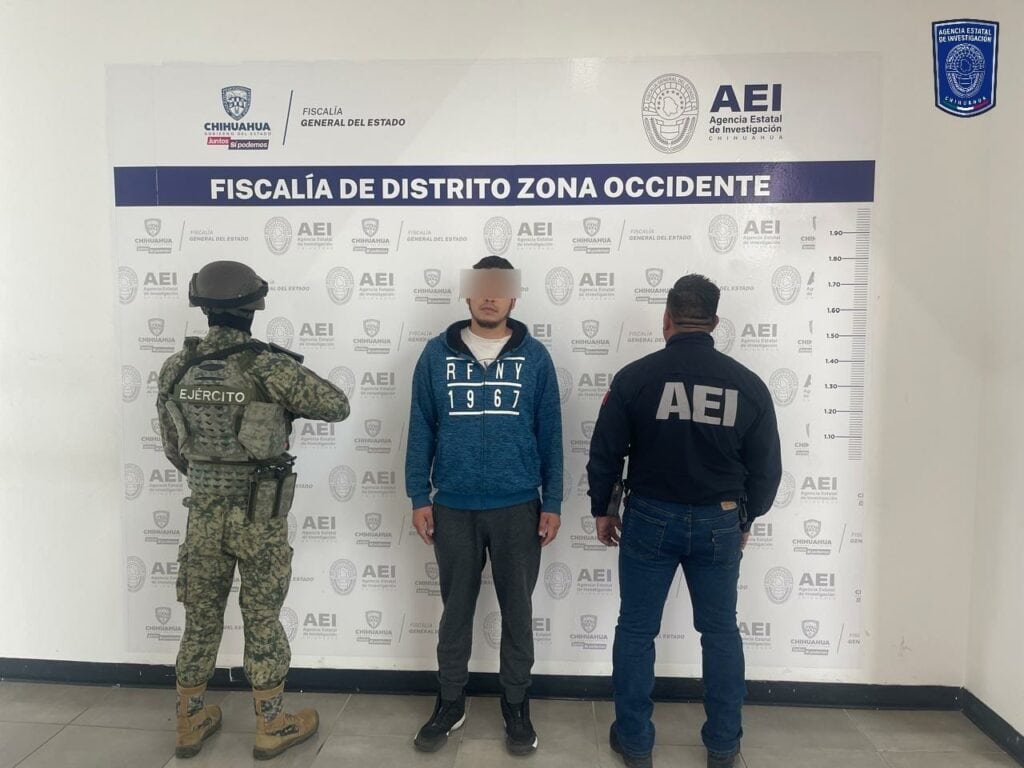 Detiene AEI hombre buscado por violencia familiar en Cuauhtémoc