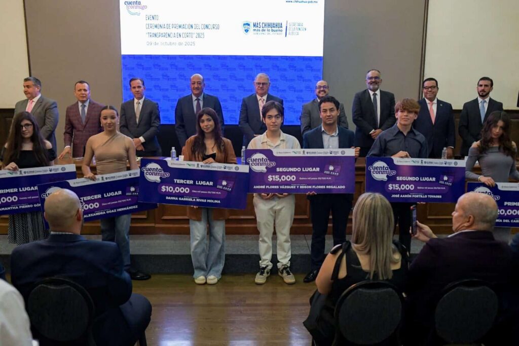 Inspiran con su talento jóvenes chihuahuenses en Concurso Estatal de Transparencia en Corto 2025