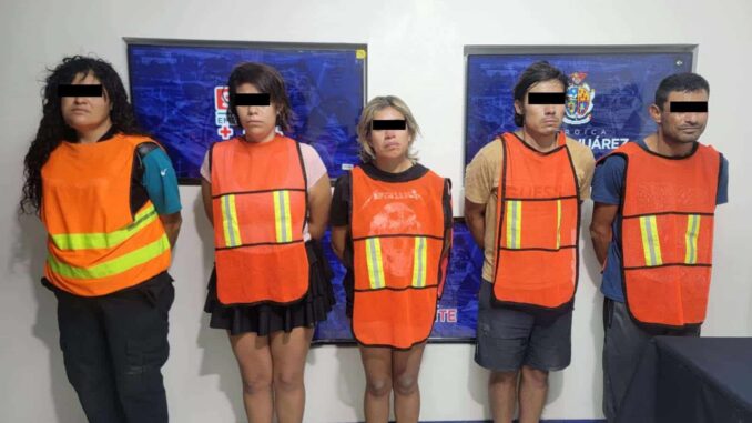 Arrestan a cinco narcomenudistas