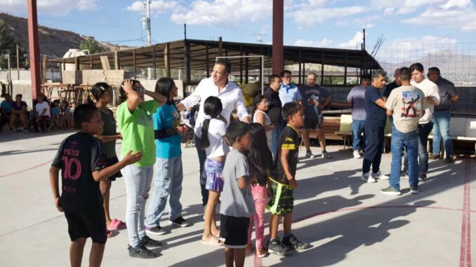 Visita Marco Bonilla el Comedor Comunitario de Lomas de Poleo en Ciudad Juárez