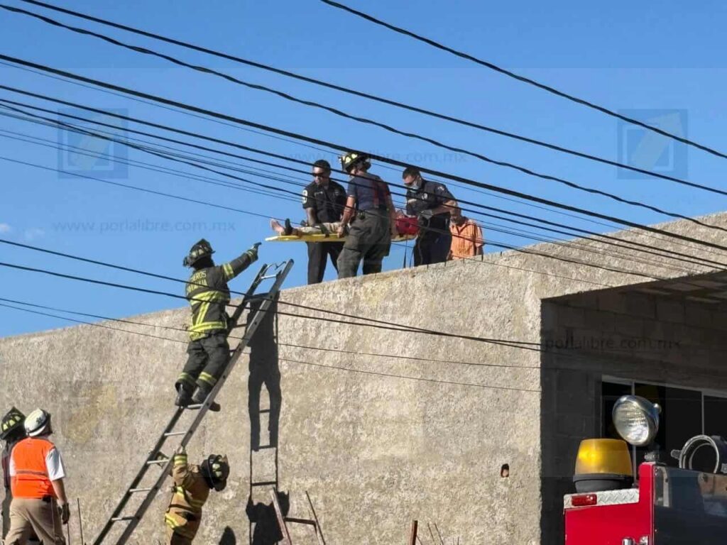 Trabajador resulta electrocutado en la colonia El Porvenir