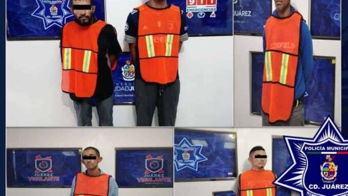 Capturan a cinco sujetos con órdenes de aprehensión vigentes