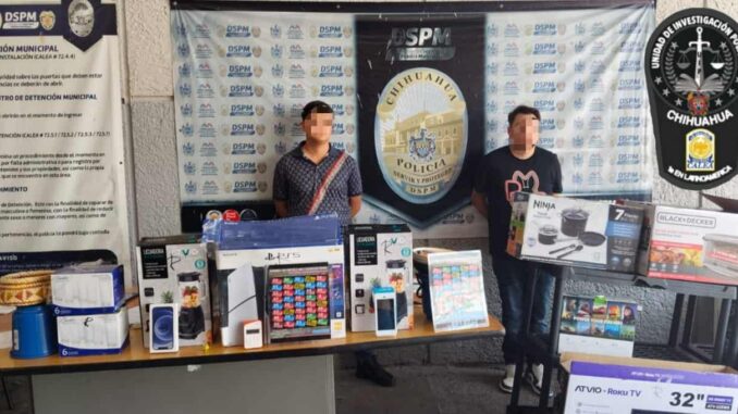 Aseguran agentes de inteligencia de la DSPM a pareja de «caniqueros» en centro comercial  H