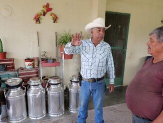 Diputado Arturo Zubía entrega 2 ordeñadoras a productores lecheros en Altavista