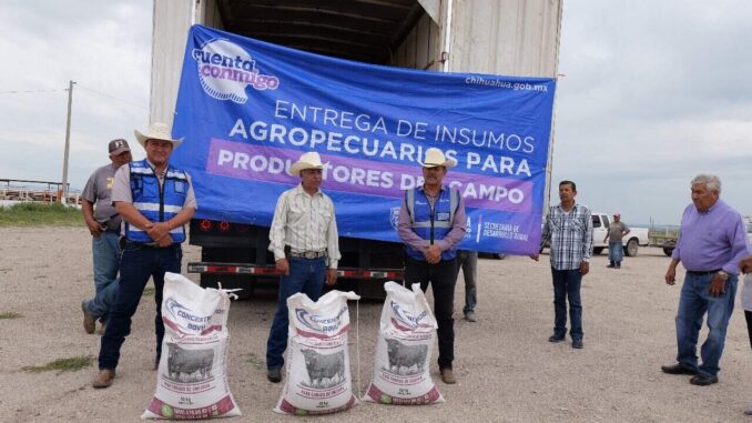 Entrega diputado Arturo Zubía 35 toneladas de apoyo a productores de Jiménez