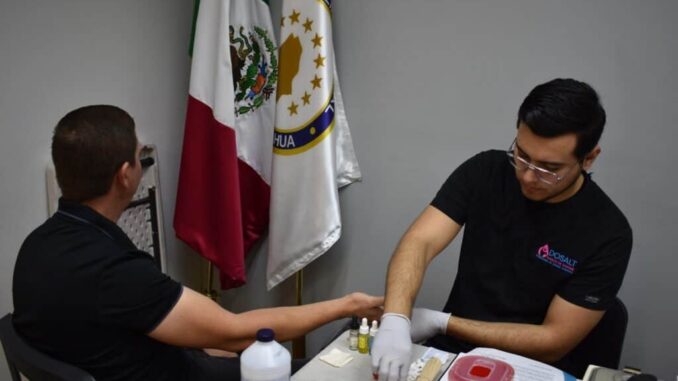 Se suma personal de la FGE Zona Norte a campaña de donación de sangre