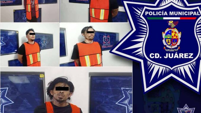 Detienen a cinco hombres en Ciudad Juárez con órdenes de aprehensión vigentes