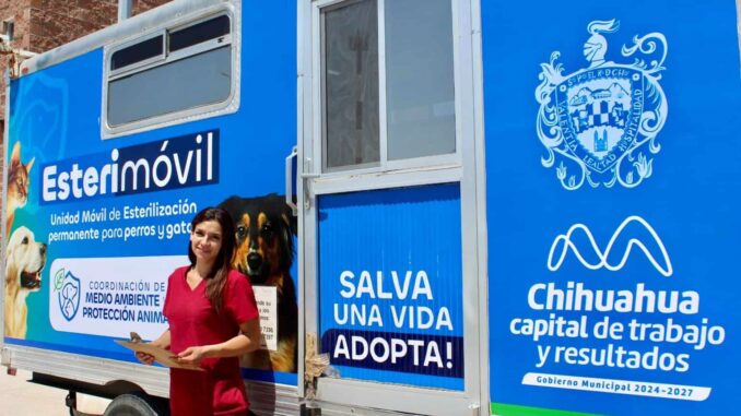 Atenderá Esterimóvil de Municipio a perros y gatos en centro comunitario Chihuahua 2000