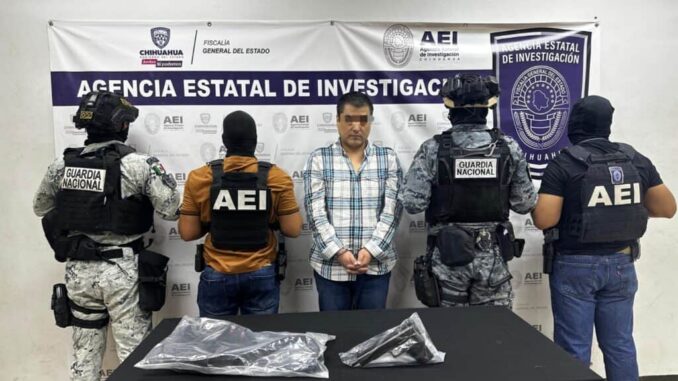 Detiene AEI a masculino por posesión de arma de fuego en la colonia Los Nogales