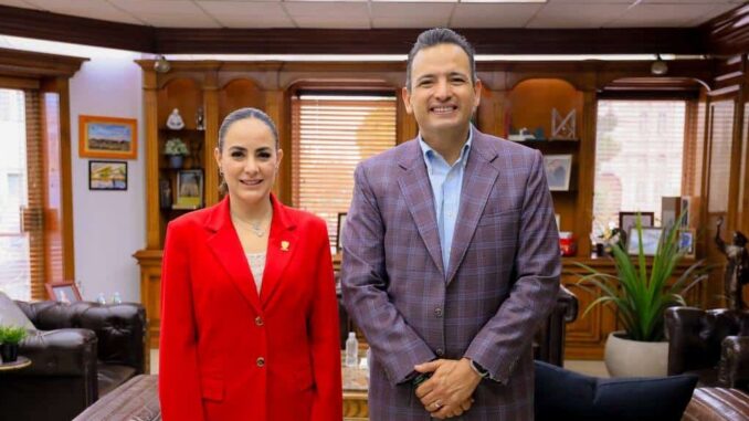 Se reúne alcalde Bonilla con Marcela Herrera, presidenta del Tribunal Superior de Justicia