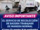 Personal de recolección de residuos trabajará de forma regular el 15 y 16 de septiembre